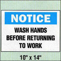 Notice Wash Hands