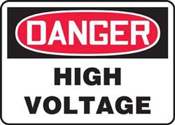 Danger High Voltage - Vinyl Sign