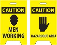 Caution Men Working / Hazardous Floor Sign