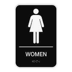 Restroom Women W/out Handicap W/braille