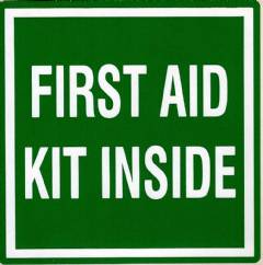 First Aid Inside Decal (paper) 5x5"
