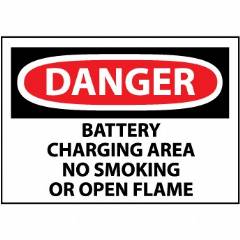 Danger Battery Area No Smoking Or Open Flame
