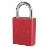 AMERICAN LOCK ALUMINUM PADLOCK - 1" SHACKLE, RED