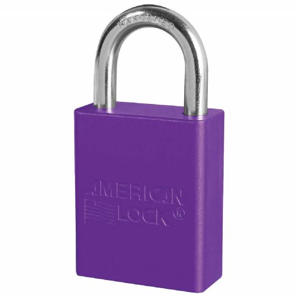 AMERICAN LOCK ALUMINUM PADLOCK - 1" SHACKLE, PURPLE