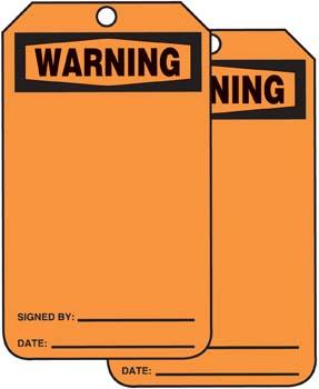 Warning Tag - 5/pk